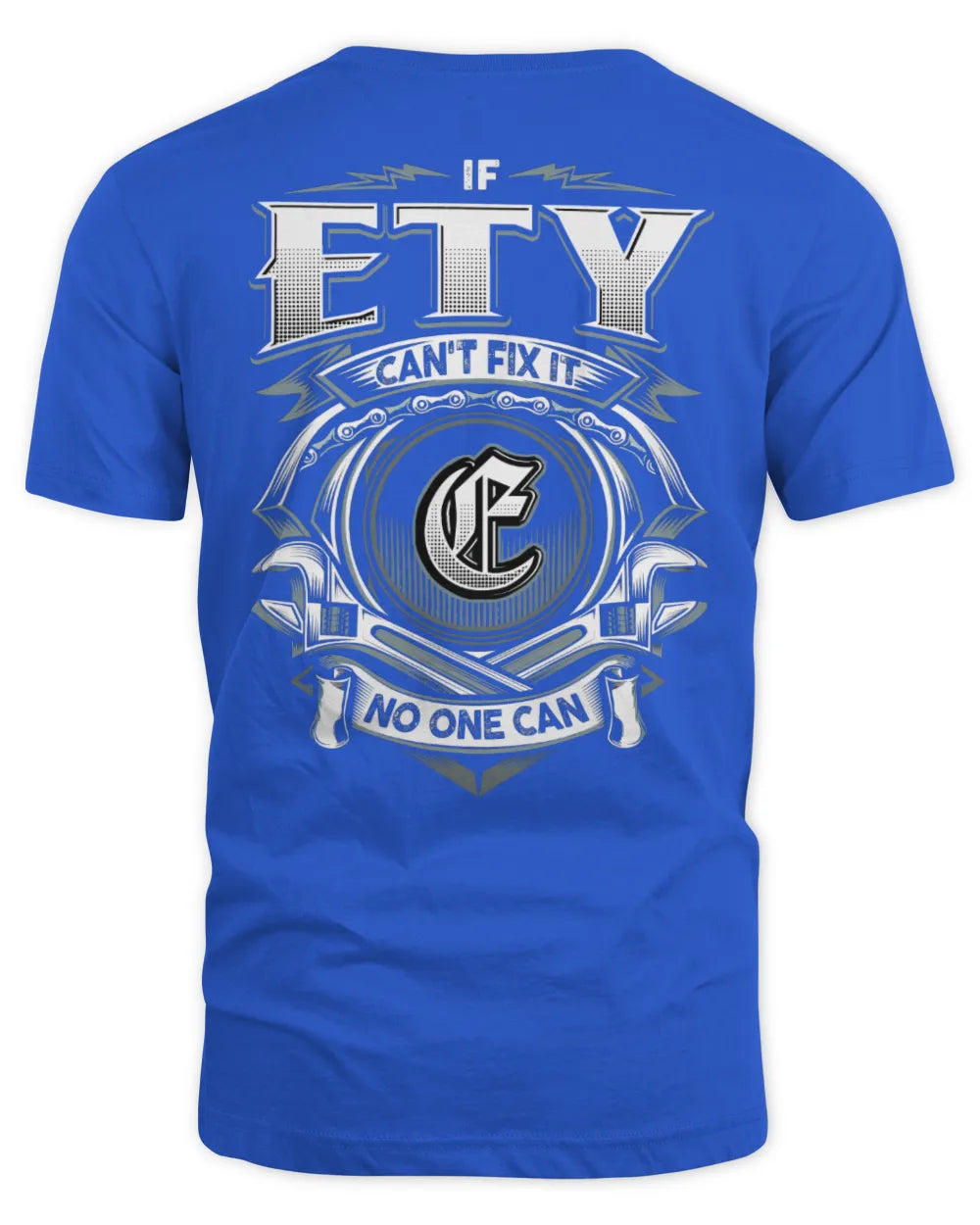 ETY AP81-K4-626 - Personalized Ahmed Quote Apparel “If Ahmed Can't Fix It, No One Can” - Unisex Standard T-Shirt - Royal