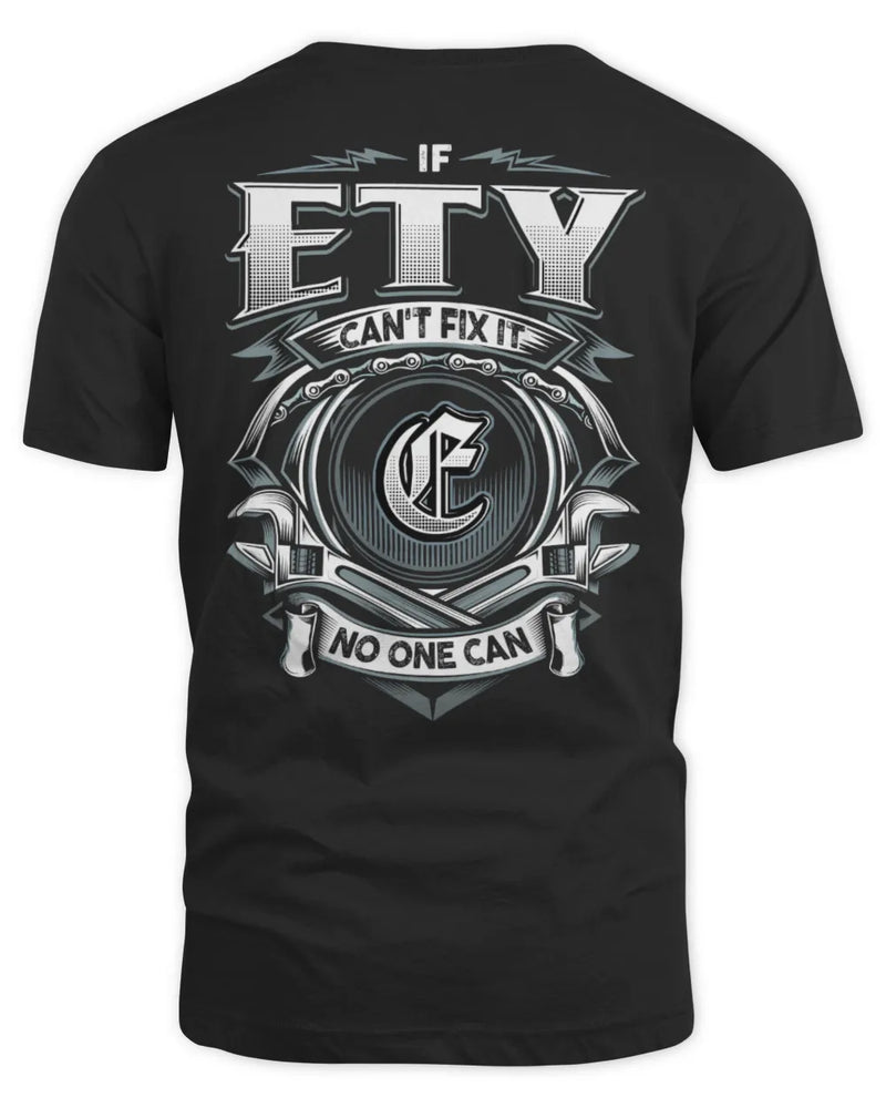 ETY AP81-K4-626 - Personalized Ahmed Quote Apparel “If Ahmed Can't Fix It, No One Can” - Unisex Standard T-Shirt - Black