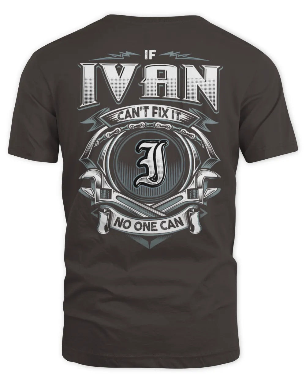 IVAN AP81-K4-626 - Personalized Ahmed Quote Apparel “If Ahmed Can't Fix It, No One Can” - Unisex Standard T-Shirt - Dark Chocolate