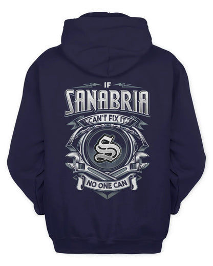 SANABRIA AP81-K4-626 - Personalized Ahmed Quote Apparel “If Ahmed Can't Fix It, No One Can” - Unisex Hoodie - Navy