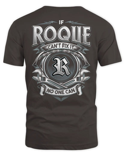 ROQUE AP81-K4-626 - Personalized Ahmed Quote Apparel “If Ahmed Can't Fix It, No One Can” - Unisex Standard T-Shirt - Dark Chocolate