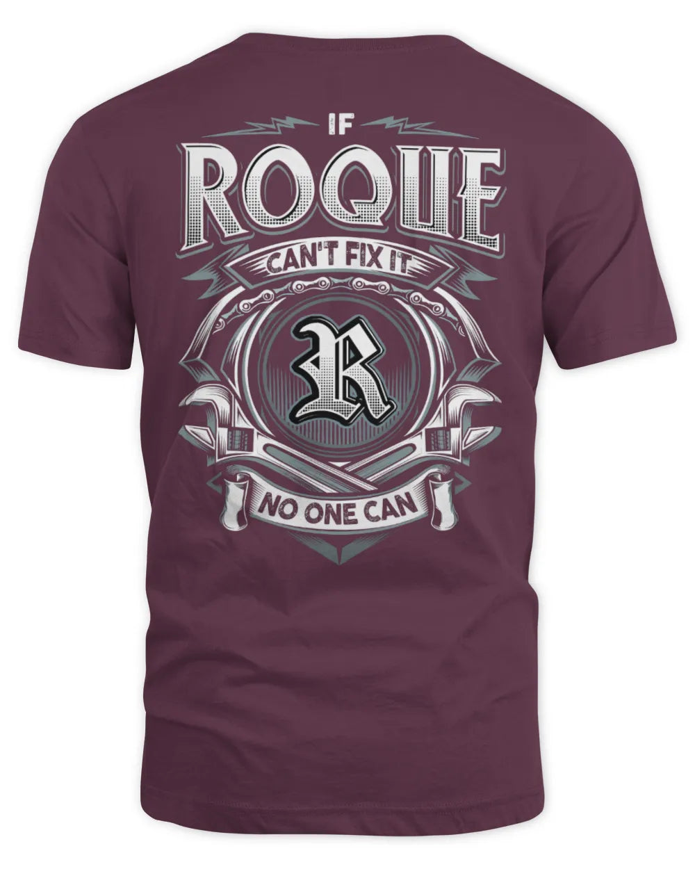 ROQUE AP81-K4-626 - Personalized Ahmed Quote Apparel “If Ahmed Can't Fix It, No One Can” - Unisex Standard T-Shirt - Maroon