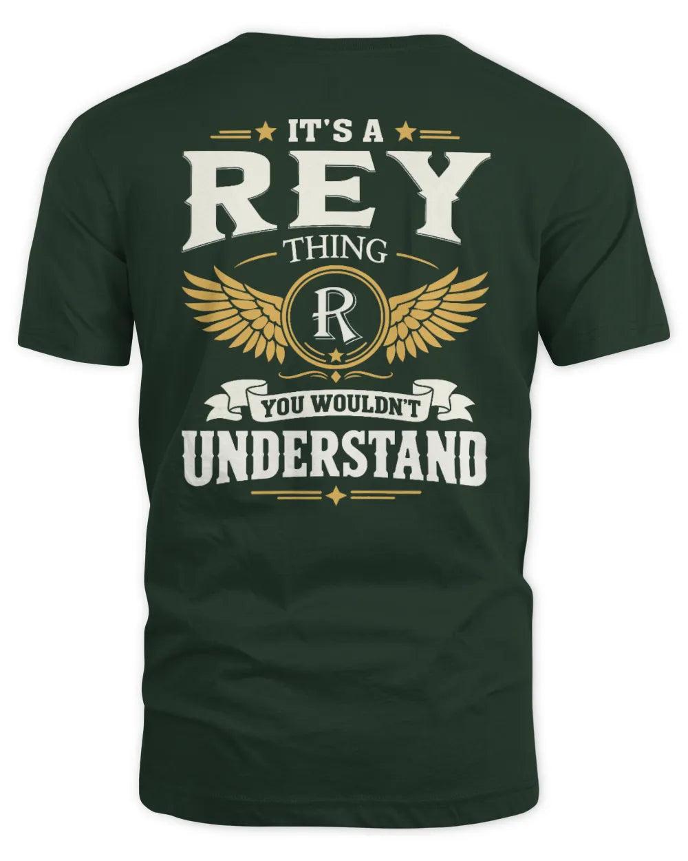 REY KT06-M008 It’s a [NAME] Thing – You Wouldn’t Understand | Personalized Vintage T-Shirt - Unisex Standard T-Shirt - Forest Green
