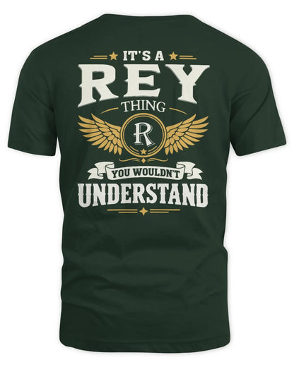 REY KT06-M008 It’s a [NAME] Thing – You Wouldn’t Understand | Personalized Vintage T-Shirt - Unisex Standard T-Shirt - Forest Green