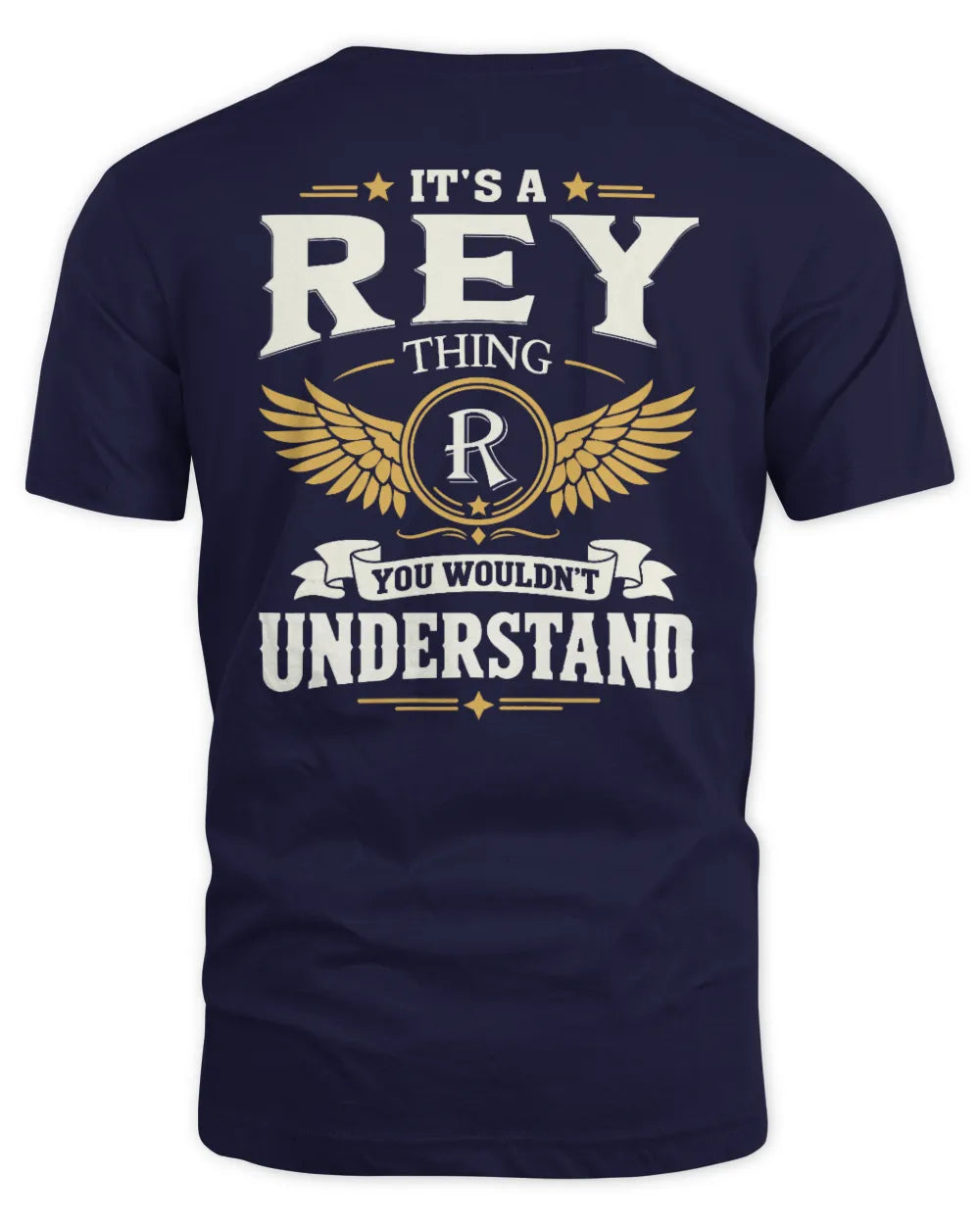 REY KT06-M008 It’s a [NAME] Thing – You Wouldn’t Understand | Personalized Vintage T-Shirt - Unisex Standard T-Shirt - Navy
