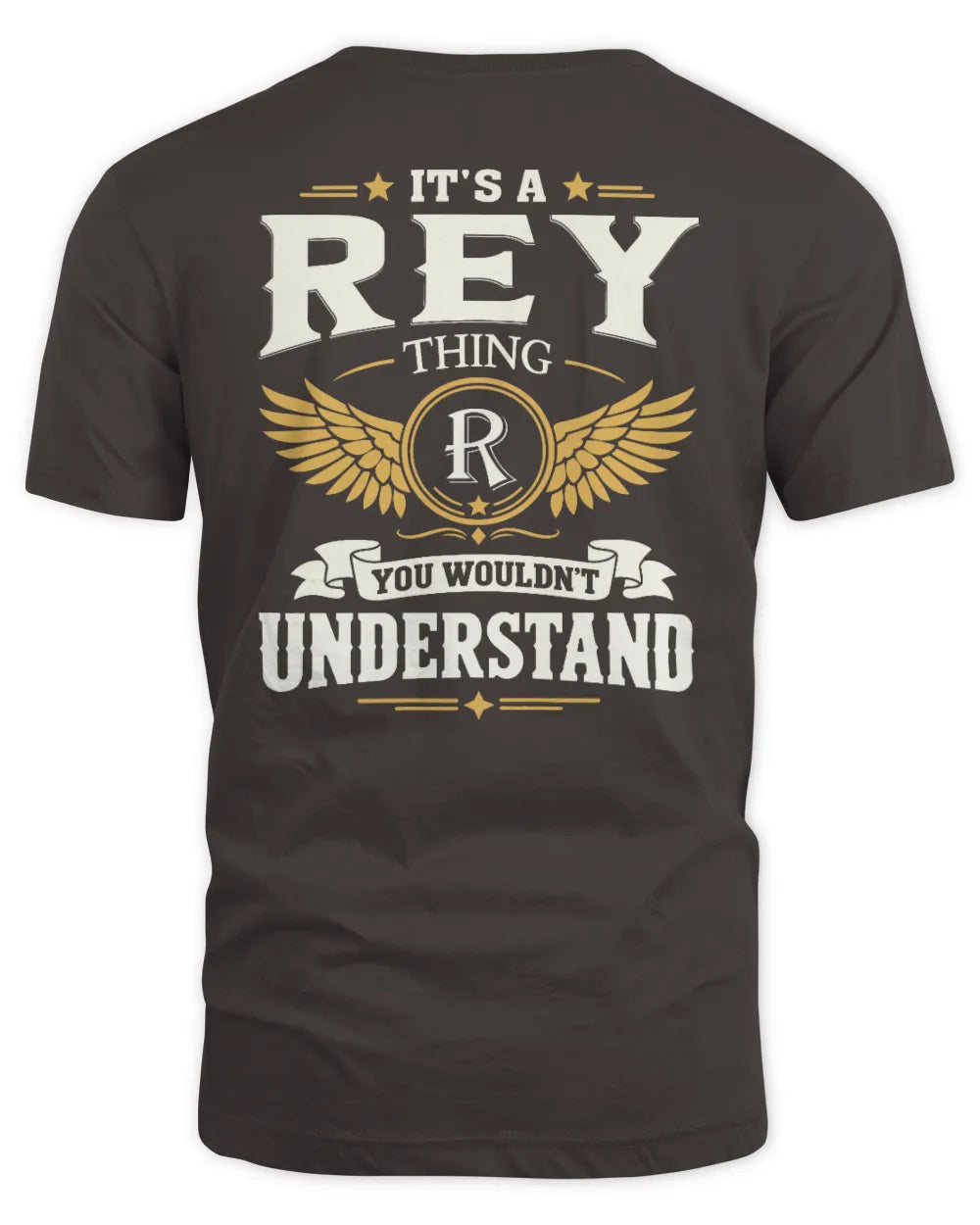 REY KT06-M008 It’s a [NAME] Thing – You Wouldn’t Understand | Personalized Vintage T-Shirt - Unisex Standard T-Shirt - Dark Chocolate
