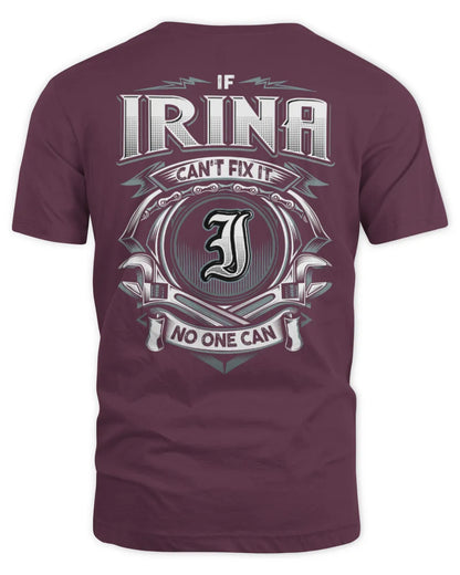IRINA AP81-K4-626 - Personalized Ahmed Quote Apparel “If Ahmed Can't Fix It, No One Can” - Unisex Standard T-Shirt - Maroon