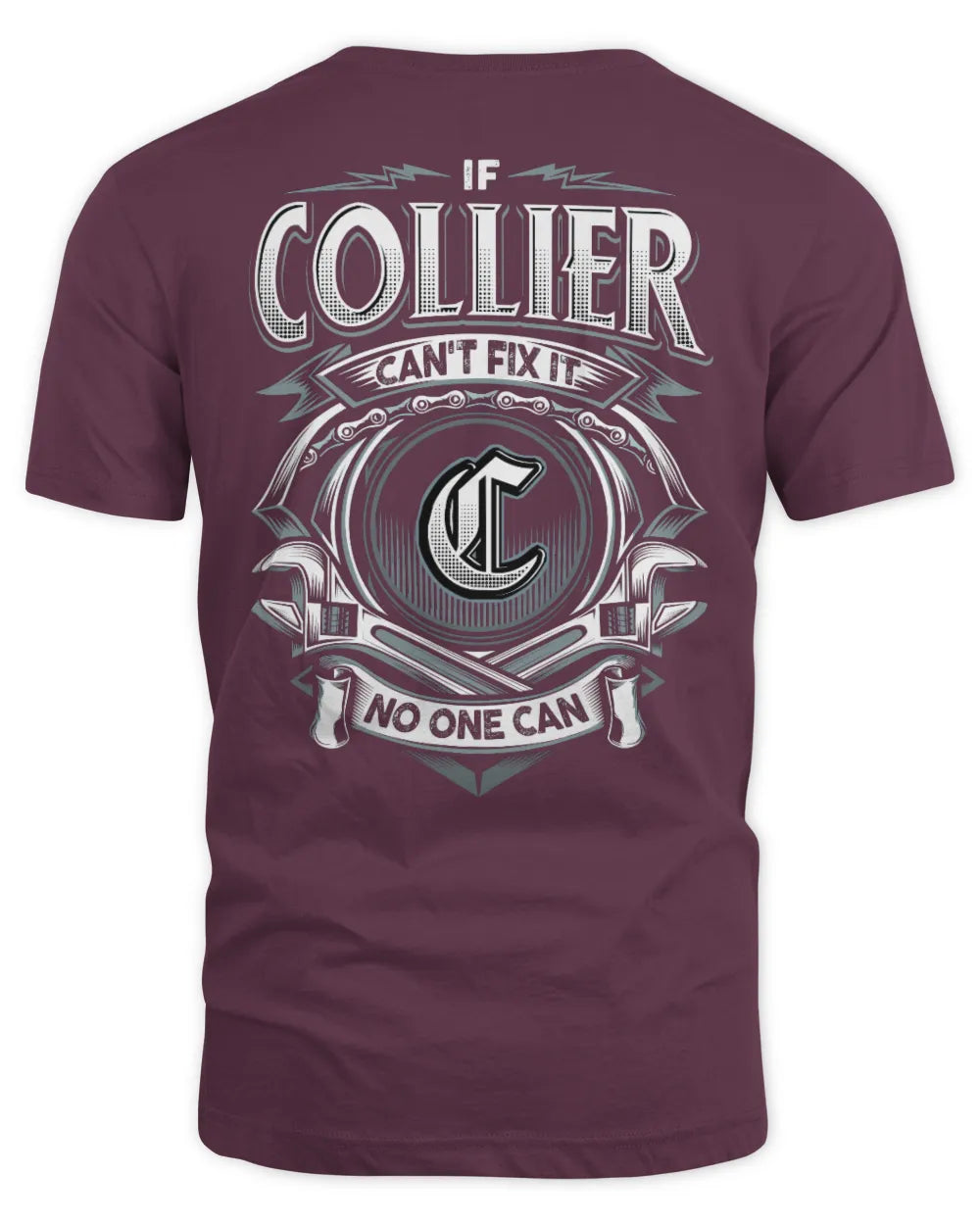 COLLIER AP81-K4-626 - Personalized Ahmed Quote Apparel “If Ahmed Can't Fix It, No One Can” - Unisex Standard T-Shirt - Maroon