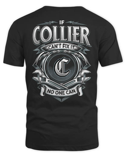 COLLIER AP81-K4-626 - Personalized Ahmed Quote Apparel “If Ahmed Can't Fix It, No One Can” - Unisex Standard T-Shirt - Black