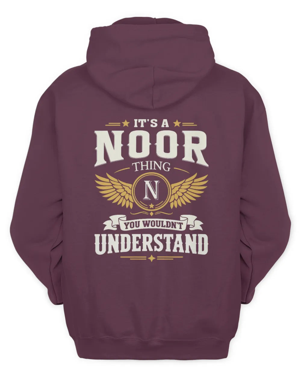 NOOR KT06-M008 It’s a [NAME] Thing – You Wouldn’t Understand | Personalized Vintage T-Shirt - Unisex Hoodie - Maroon