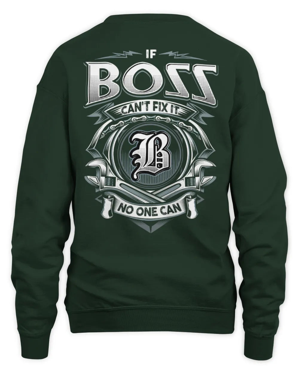 BOSS AP81-K4-626 - Personalized Ahmed Quote Apparel “If Ahmed Can't Fix It, No One Can” - Unisex Sweatshirt - Forest Green