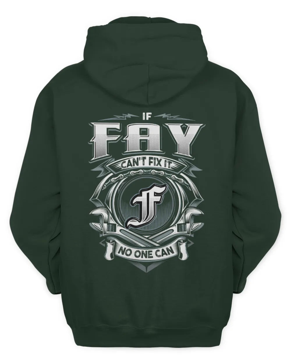 FAY AP81-K4-626 - Personalized Ahmed Quote Apparel “If Ahmed Can't Fix It, No One Can” - Unisex Hoodie - Forest Green