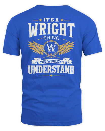 WRIGHT KT06-M008 It’s a [NAME] Thing – You Wouldn’t Understand | Personalized Vintage T-Shirt - Unisex Standard T-Shirt - Royal