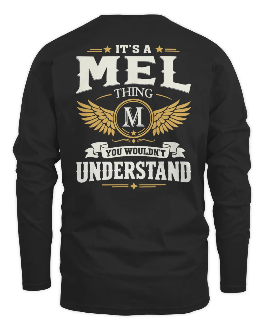 MEL KT06-M008 It’s a [NAME] Thing – You Wouldn’t Understand | Personalized Vintage T-Shirt - Men's Long Sleeved T-Shirt - Black