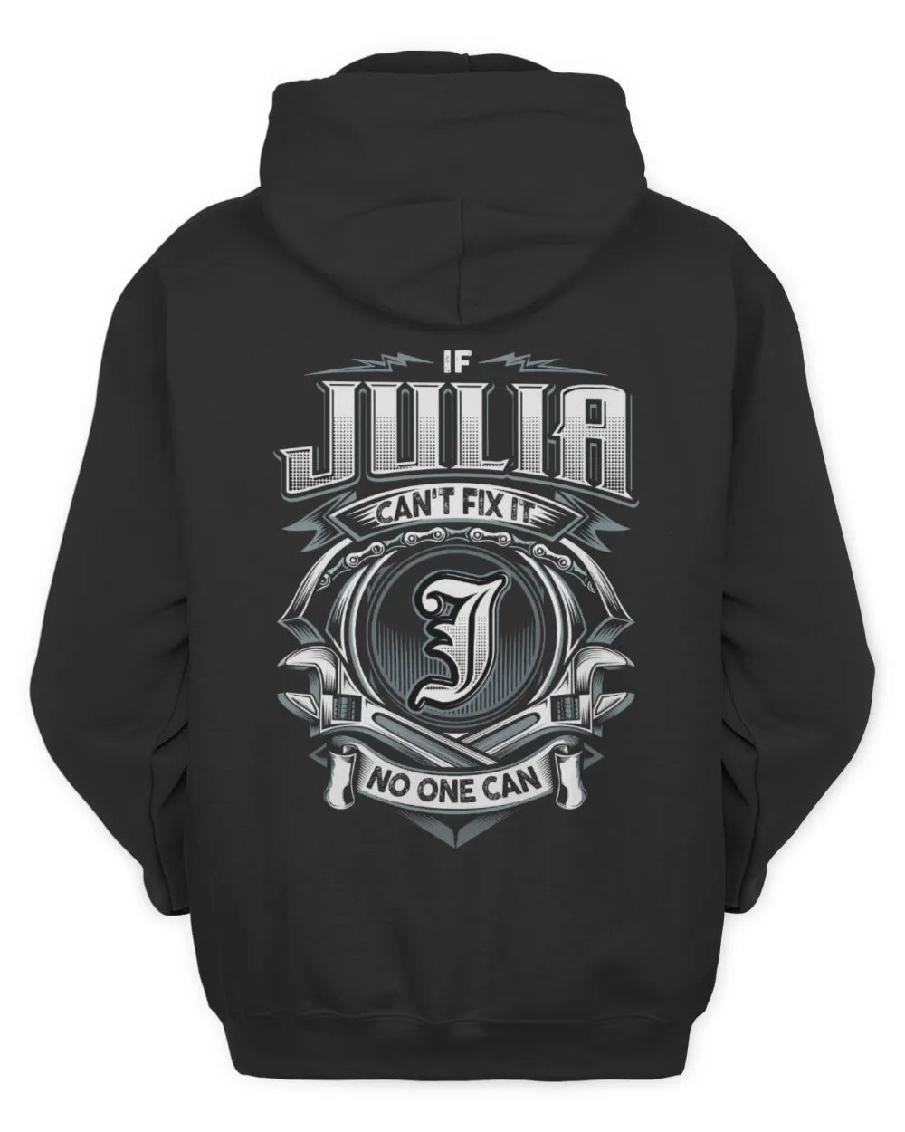 JULIA AP81-K4-626 - Personalized Ahmed Quote Apparel “If Ahmed Can't Fix It, No One Can” - Unisex Hoodie - Black