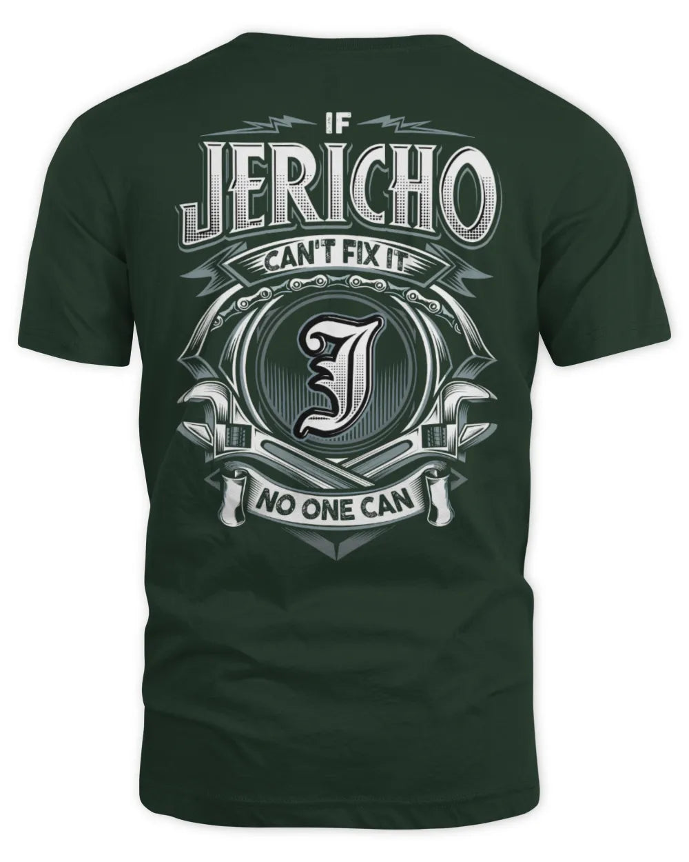 JERICHO AP81-K4-626 - Personalized Ahmed Quote Apparel “If Ahmed Can't Fix It, No One Can” - Unisex Standard T-Shirt - Forest Green