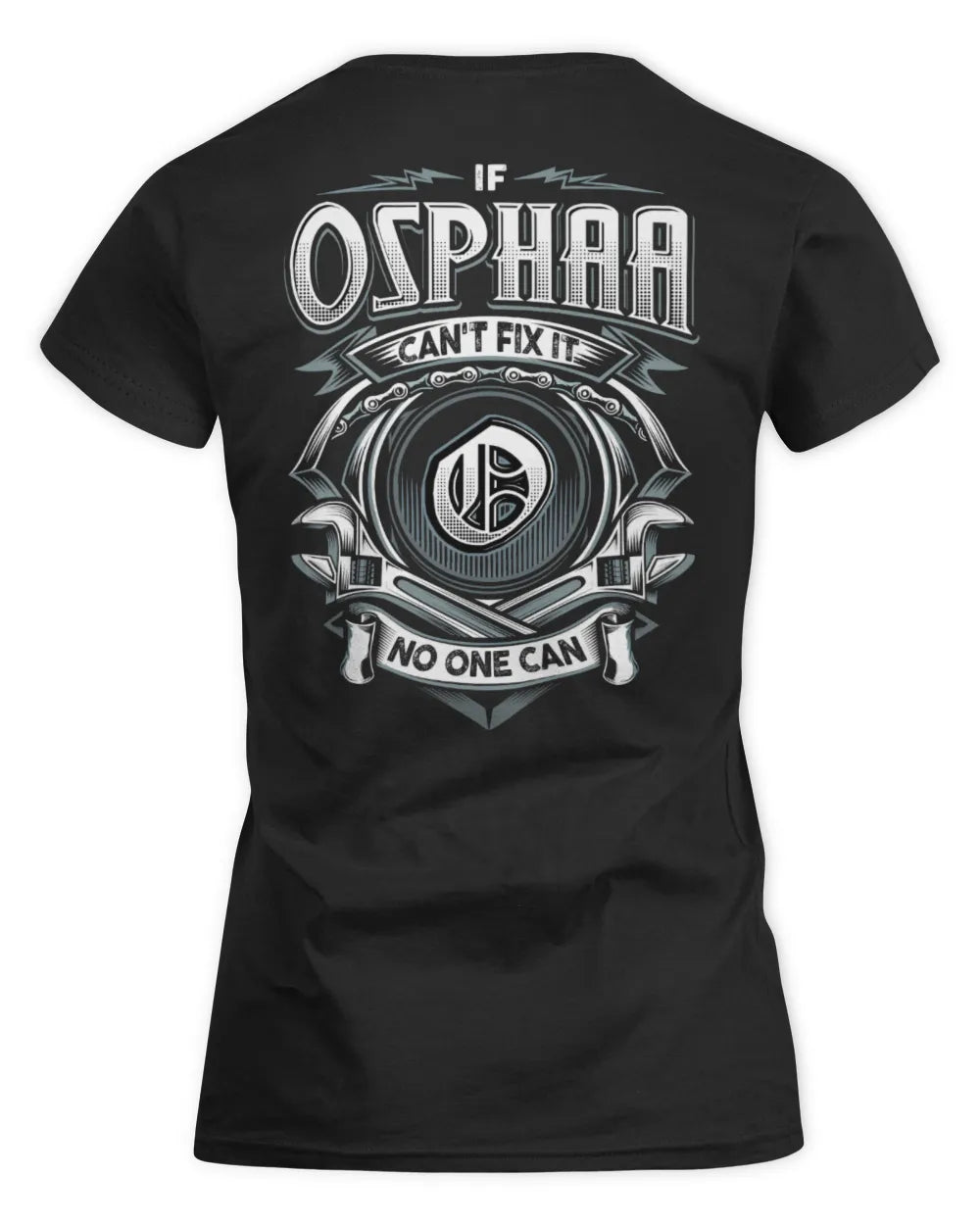 OSPHAA AP81-K4-626 - Personalized Ahmed Quote Apparel “If Ahmed Can't Fix It, No One Can” - Women's Standard T-Shirt - Black