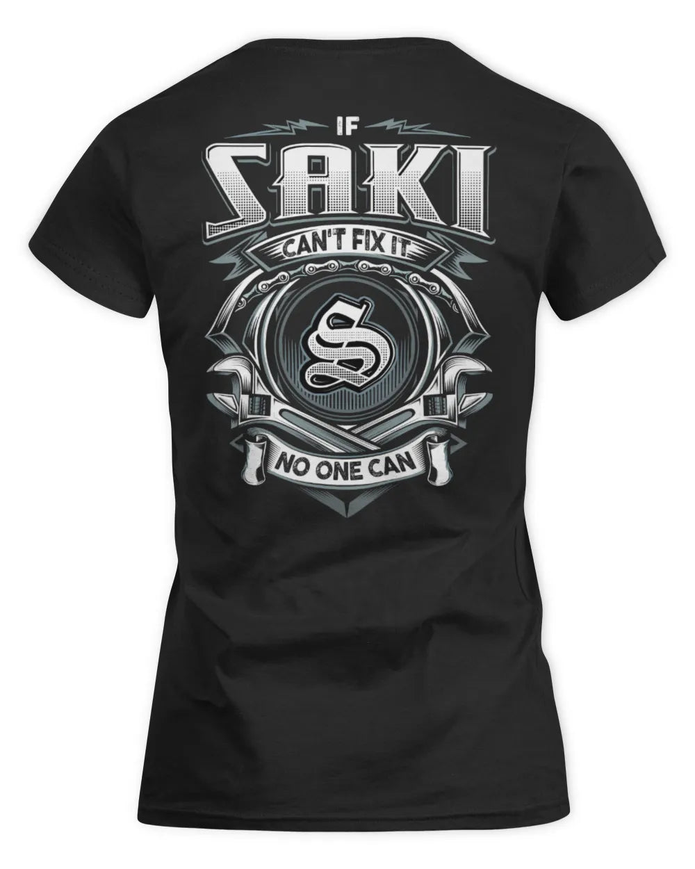 SAKI AP81-K4-626 - Personalized Ahmed Quote Apparel “If Ahmed Can't Fix It, No One Can” - Women's Standard T-Shirt - Black