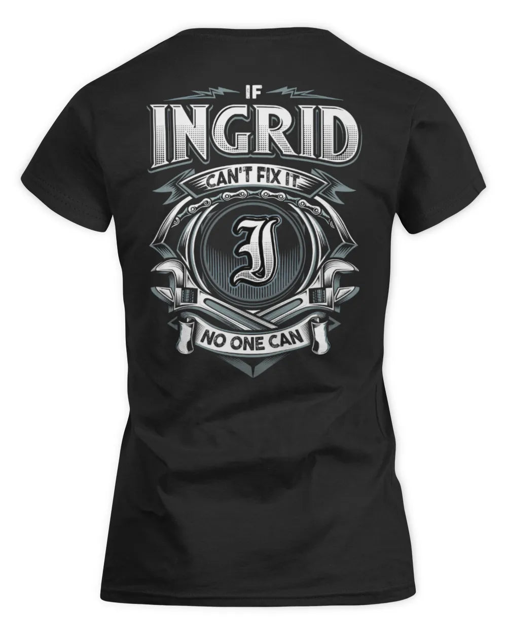 INGRID AP81-K4-626 - Personalized Ahmed Quote Apparel “If Ahmed Can't Fix It, No One Can” - Women's Standard T-Shirt - Black