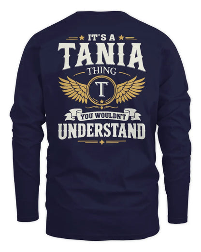 TANIA KT06-M008 It’s a [NAME] Thing – You Wouldn’t Understand | Personalized Vintage T-Shirt - Men's Long Sleeved T-Shirt - Navy