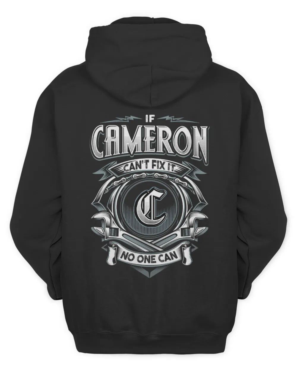 CAMERON AP81-K4-626 - Personalized Ahmed Quote Apparel “If Ahmed Can't Fix It, No One Can” - Unisex Hoodie - Black
