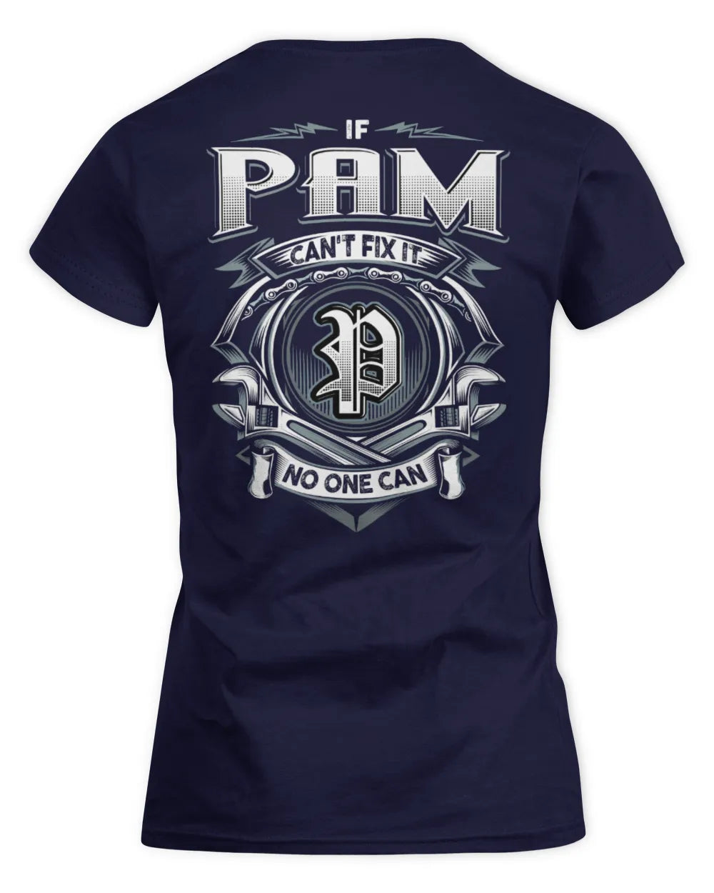PAM AP81-K4-626 - Personalized Ahmed Quote Apparel “If Ahmed Can't Fix It, No One Can” - Women's Standard T-Shirt - Navy