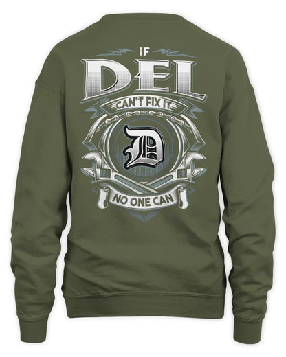 DEL AP81-K4-626 - Personalized Ahmed Quote Apparel “If Ahmed Can't Fix It, No One Can” - Unisex Sweatshirt - Military Green