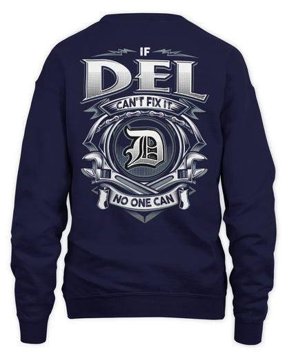 DEL AP81-K4-626 - Personalized Ahmed Quote Apparel “If Ahmed Can't Fix It, No One Can” - Unisex Sweatshirt - Navy