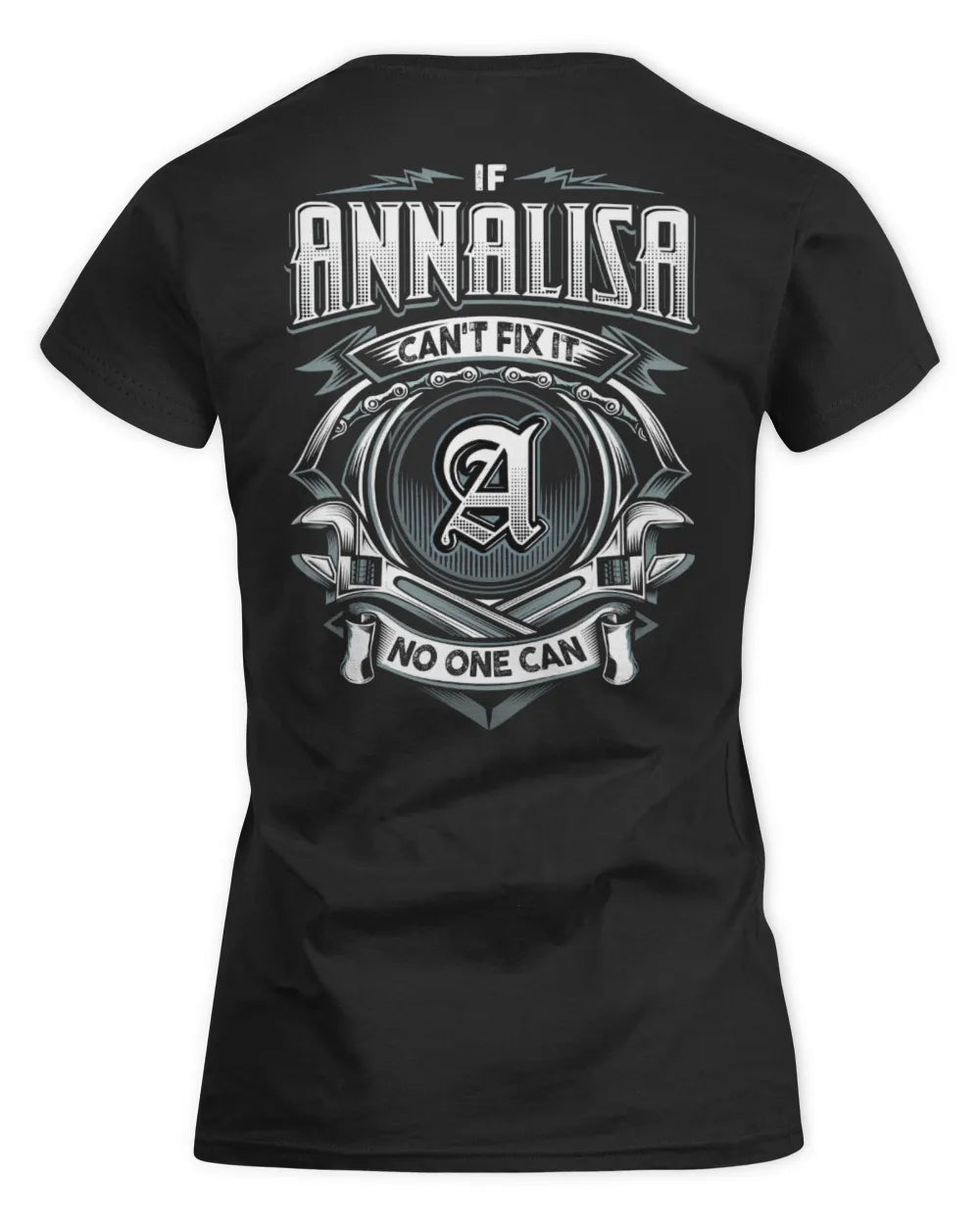 ANNALISA AP81-K4-626 - Personalized Ahmed Quote Apparel “If Ahmed Can't Fix It, No One Can” - Women's Standard T-Shirt - Black