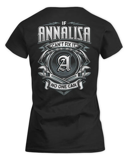 ANNALISA AP81-K4-626 - Personalized Ahmed Quote Apparel “If Ahmed Can't Fix It, No One Can” - Women's Standard T-Shirt - Black