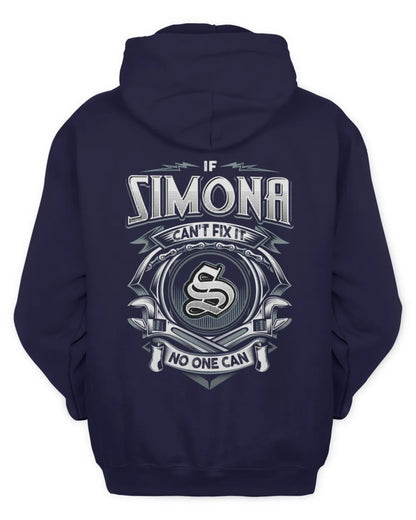 SIMONA AP81-K4-626 - Personalized Ahmed Quote Apparel “If Ahmed Can't Fix It, No One Can” - Unisex Hoodie - Navy