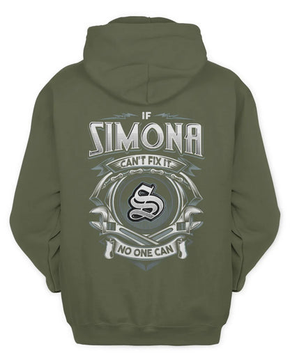 SIMONA AP81-K4-626 - Personalized Ahmed Quote Apparel “If Ahmed Can't Fix It, No One Can” - Unisex Hoodie - Military Green