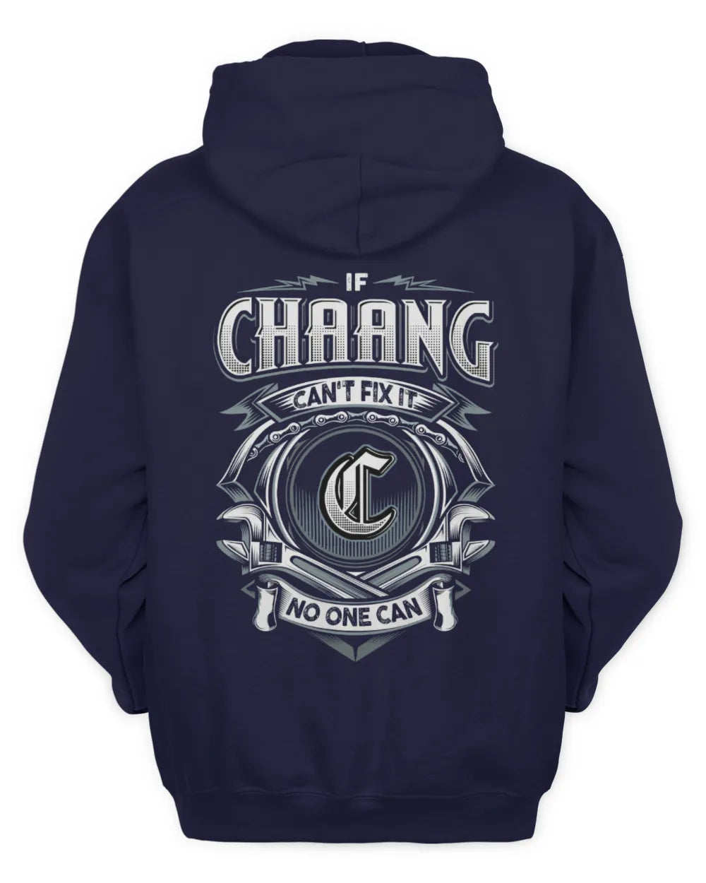 CHAANG AP81-K4-626 - Personalized Ahmed Quote Apparel “If Ahmed Can't Fix It, No One Can” - Unisex Hoodie - Navy