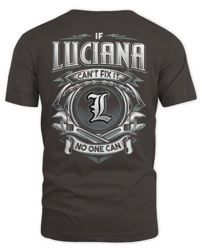 LUCIANA AP81-K4-626 - Personalized Ahmed Quote Apparel “If Ahmed Can't Fix It, No One Can” - Unisex Standard T-Shirt - Dark Chocolate