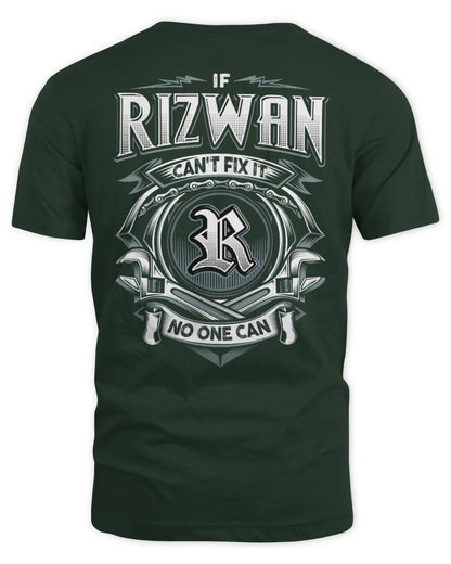 RIZWAN AP81-K4-626 - Personalized Ahmed Quote Apparel “If Ahmed Can't Fix It, No One Can” - Unisex Standard T-Shirt - Forest Green