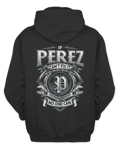 PEREZ AP81-K4-626 - Personalized Ahmed Quote Apparel “If Ahmed Can't Fix It, No One Can” - Unisex Hoodie - Black