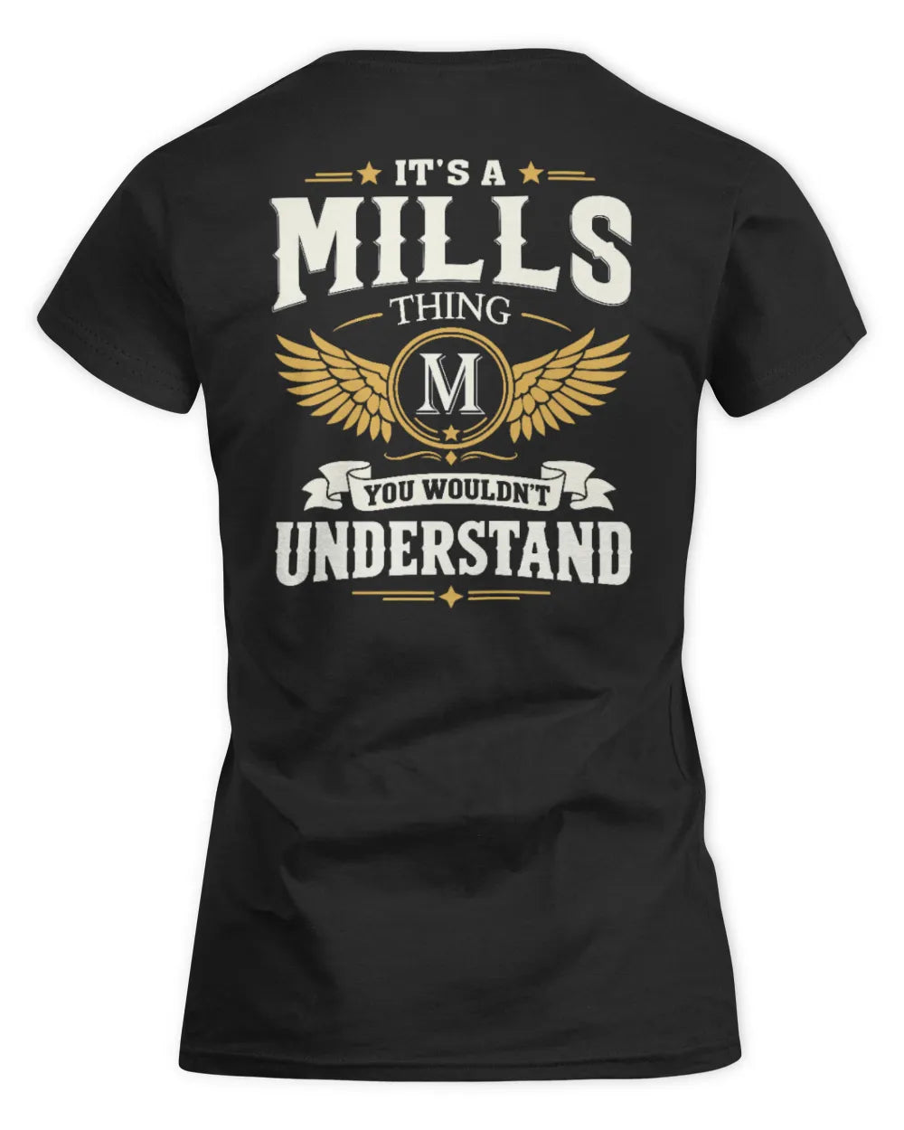 MILLS KT06-M008 It’s a [NAME] Thing – You Wouldn’t Understand | Personalized Vintage T-Shirt - Women's Standard T-Shirt - Black