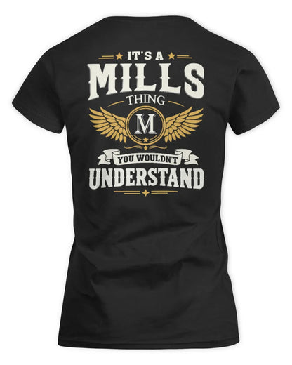 MILLS KT06-M008 It’s a [NAME] Thing – You Wouldn’t Understand | Personalized Vintage T-Shirt - Women's Standard T-Shirt - Black