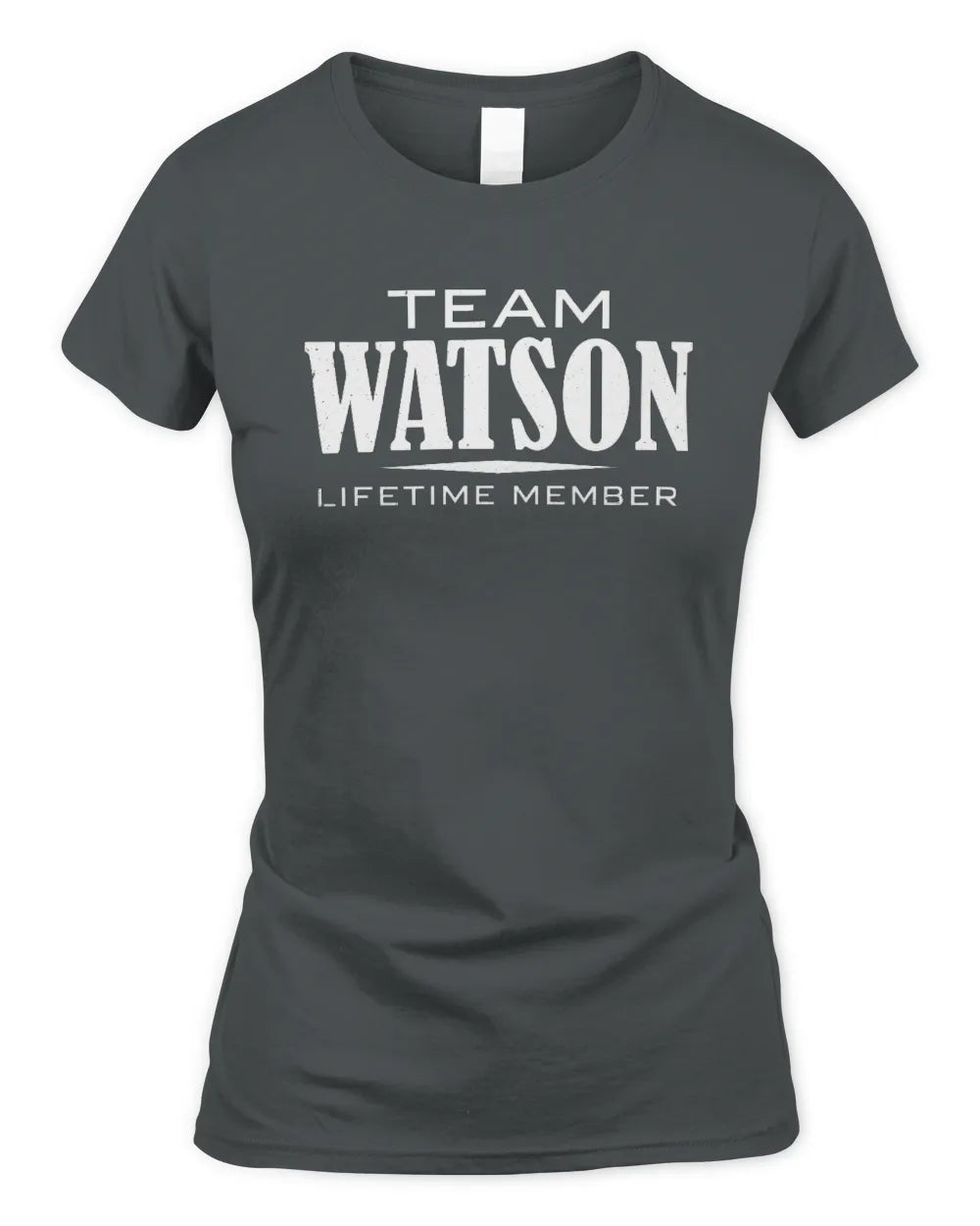 WATSON BL62-K4-128 - Personalized “Team NAME Lifetime Member” - Women's Standard T-Shirt - Charcoal