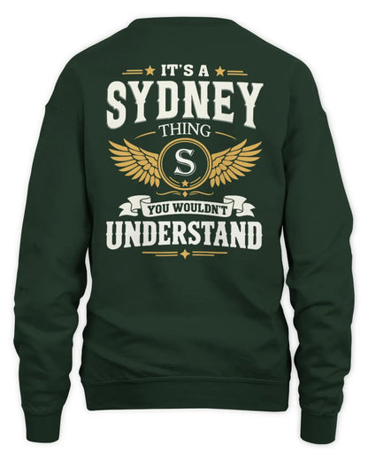 SYDNEY KT06-M008 It’s a [NAME] Thing – You Wouldn’t Understand | Personalized Vintage T-Shirt - Unisex Sweatshirt - Forest Green
