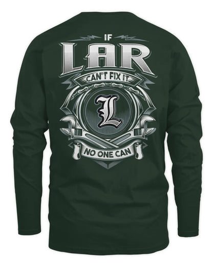LAR AP81-K4-626 - Personalized Ahmed Quote Apparel “If Ahmed Can't Fix It, No One Can” - Men's Long Sleeved T-Shirt - Forest Green