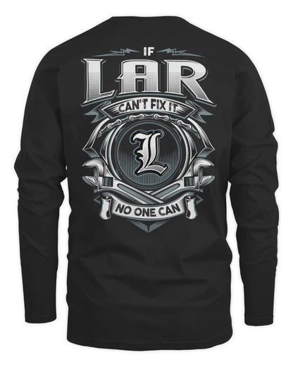 LAR AP81-K4-626 - Personalized Ahmed Quote Apparel “If Ahmed Can't Fix It, No One Can” - Men's Long Sleeved T-Shirt - Black