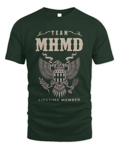 MHMD TP06-K82 – Personalized Classic Style Apparel “Team NAME Lifetime Member” - Unisex Standard T-Shirt - Forest Green