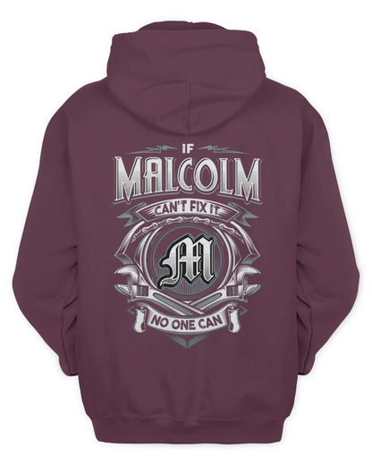 MALCOLM AP81-K4-626 - Personalized Ahmed Quote Apparel “If Ahmed Can't Fix It, No One Can” - Unisex Hoodie - Maroon