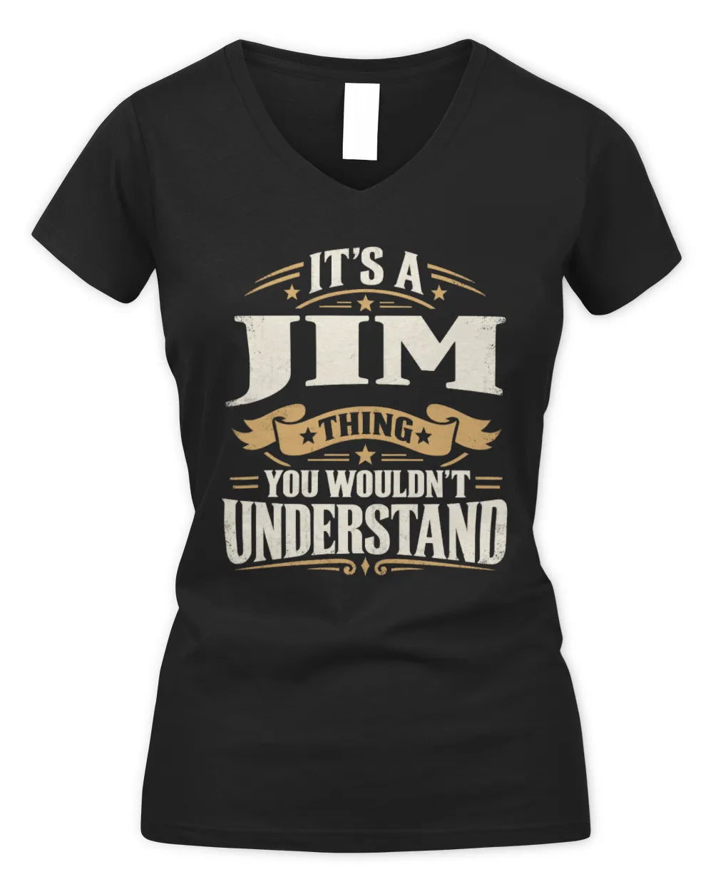 JIM P08 TH51 - Personalized “It’s a/an [NAME] Thing – You Wouldn’t Understand” Shirt - Women's V-Neck T-Shirt - Black