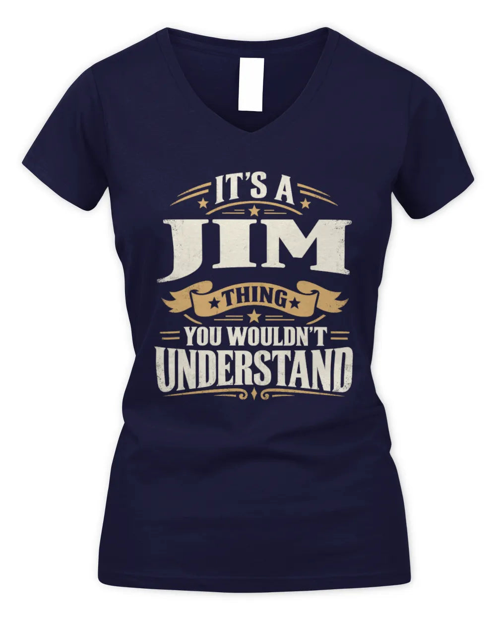 JIM P08 TH51 - Personalized “It’s a/an [NAME] Thing – You Wouldn’t Understand” Shirt - Women's V-Neck T-Shirt - Navy
