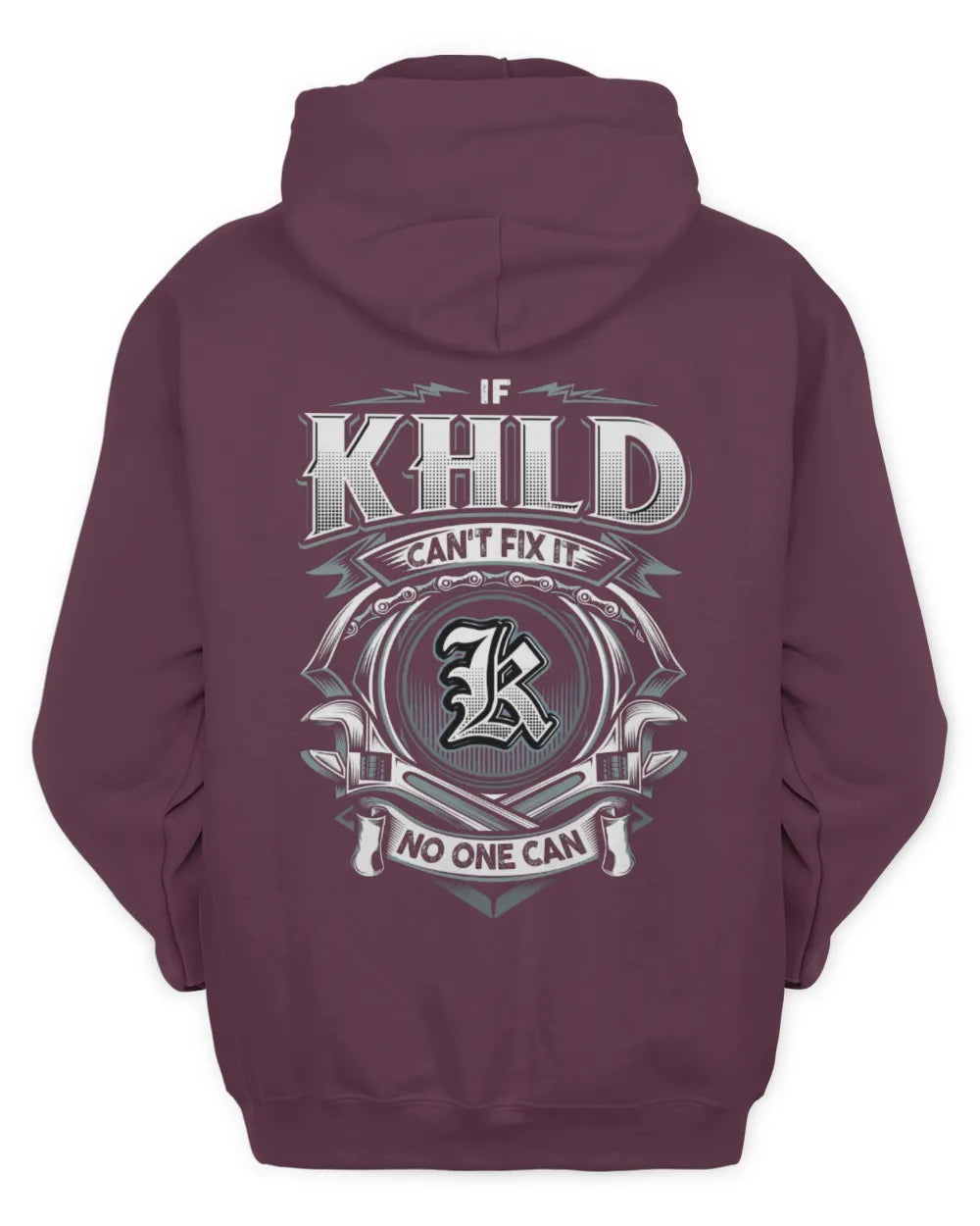 KHLD AP81-K4-626 - Personalized Ahmed Quote Apparel “If Ahmed Can't Fix It, No One Can” - Unisex Hoodie - Maroon