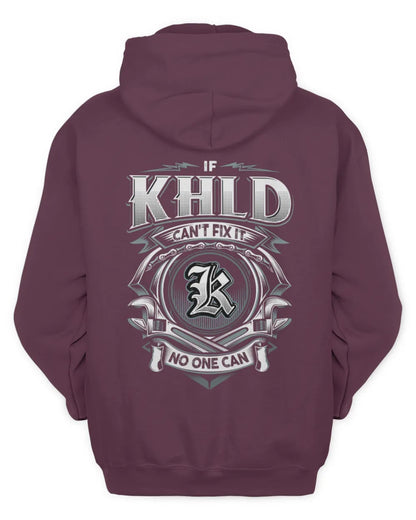 KHLD AP81-K4-626 - Personalized Ahmed Quote Apparel “If Ahmed Can't Fix It, No One Can” - Unisex Hoodie - Maroon