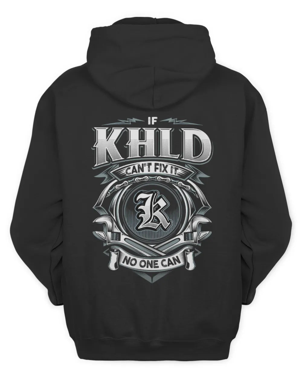 KHLD AP81-K4-626 - Personalized Ahmed Quote Apparel “If Ahmed Can't Fix It, No One Can” - Unisex Hoodie - Black