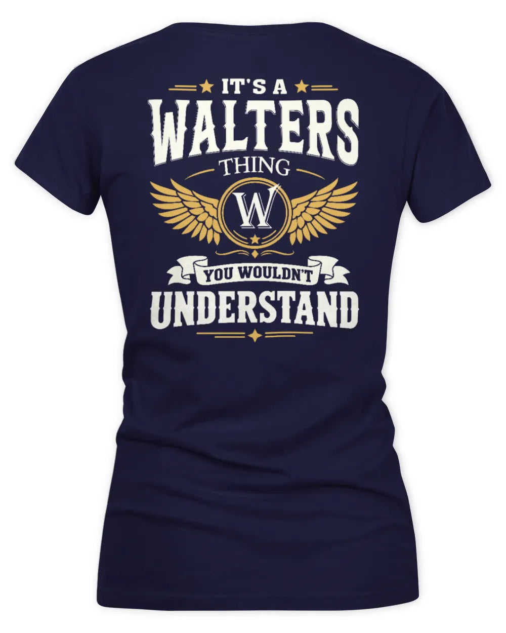 WALTERS KT06-M008 It’s a [NAME] Thing – You Wouldn’t Understand | Personalized Vintage T-Shirt - Women's V-Neck T-Shirt - Navy